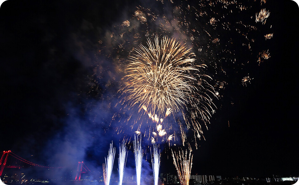 「くきのうみ花火の祭典」への協賛